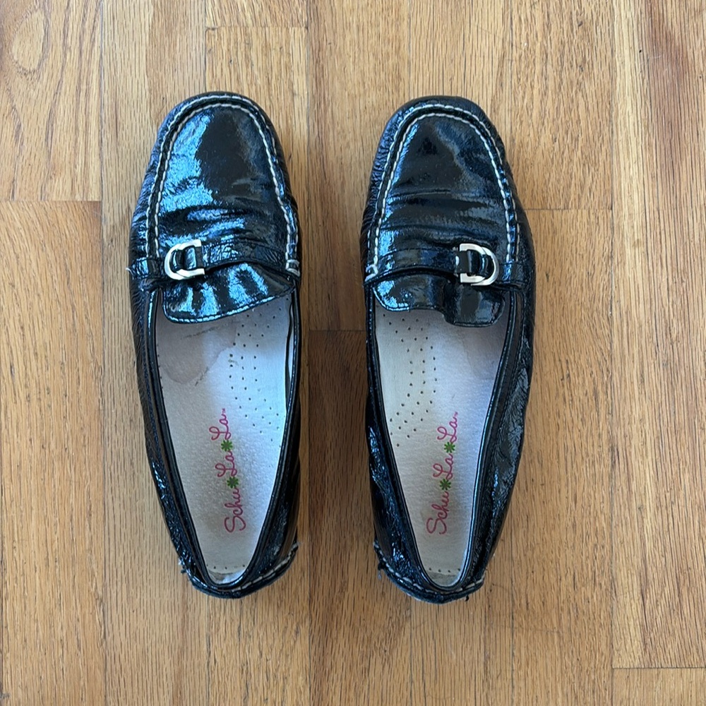 Schu La La Black Driving Mocs